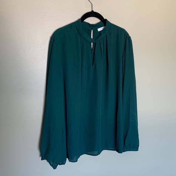 Ricki's Tops - ✨2/$25✨ Ricki's green sheer long sleeve blouse